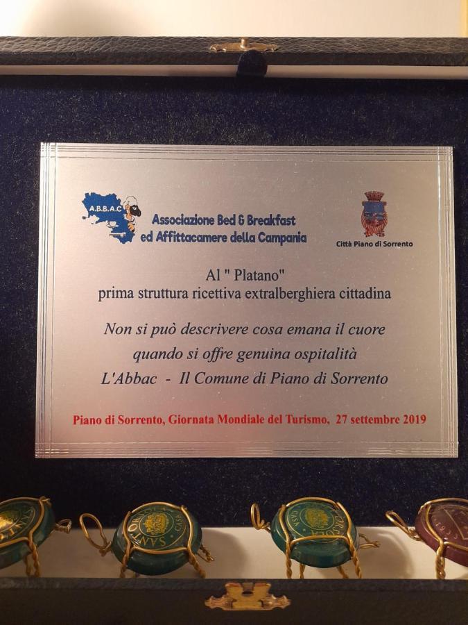 Il Platano Bed & Breakfast Пиано ди Соренто Екстериор снимка